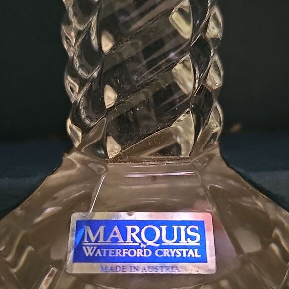 NWT Set of 3 Marquis by Waterford TREVISO Crystal Candlesticks 6" 8" 10" - Picture 4 of 5